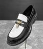 Men Loafers Black Office Shoes Formal Business Red Wedding Dress Prom Blazers White Tuxedo Party Shoes Large Size