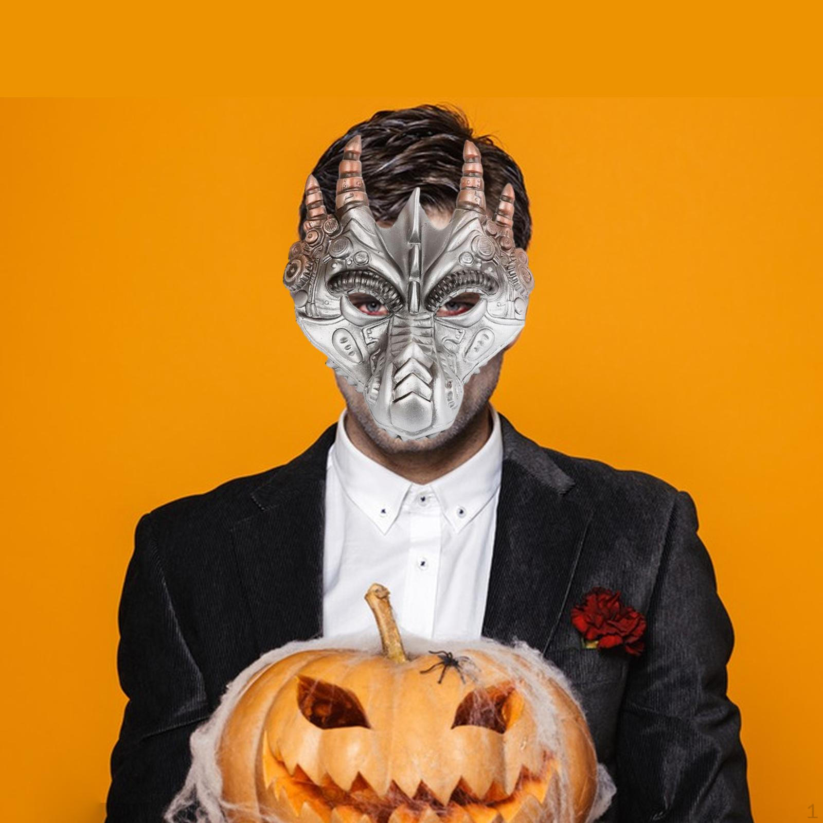 Маска Дракона Защитная Маска для Лица Косплей Хэллоуин Маскарад для Ночного Клуба