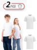 Set of 2 Basic Unisex Kids' T-Shirts - Solid Colors, Summer 6021-pak2 HC