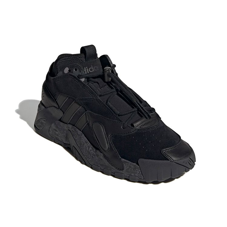 Adidas Oryginalne buty do koszykówki Streetball z okrągłym noskiem, sznurowane, ze skóry syntetycznej, oddychające, amortyzujące wstrząsy, trwałe, niskoprofilowe, unisex, sneakersy FZ3581