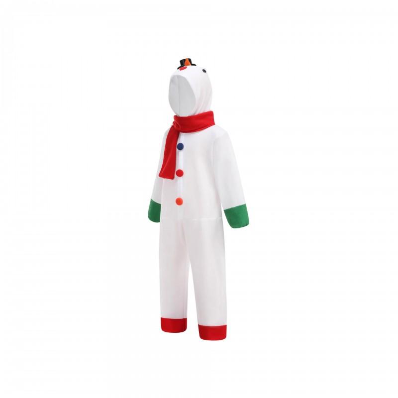 Kids Winter Snowman Costume Set Christmas Performance Toddler Snow Child Dance Outfit Neutral Unisex