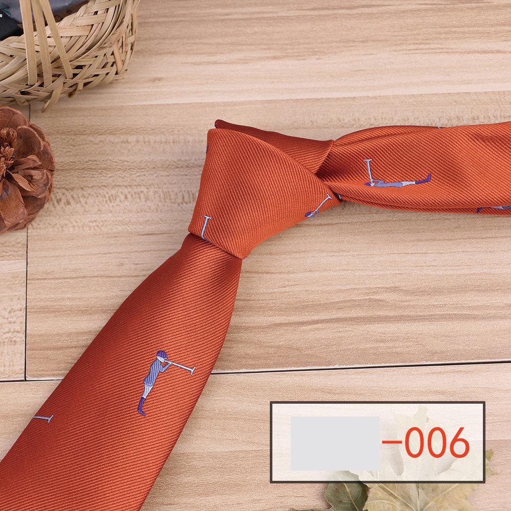 Men's Business Narrow 6cm Polyester Jacquard Hand Tie Beautiful and Most Striking Accessories High Quality Unique