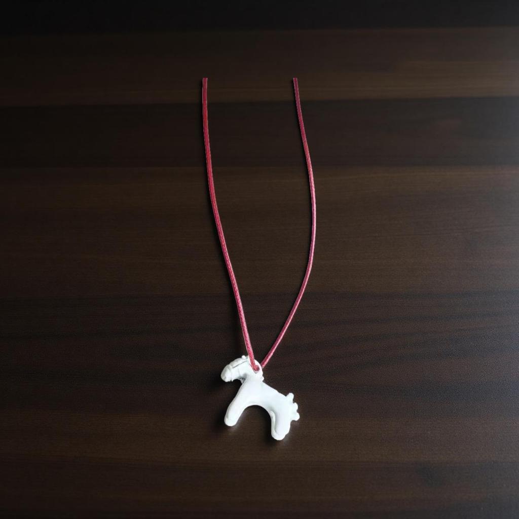 Charming Colorful Pony Pendant High-End Children's Necklace