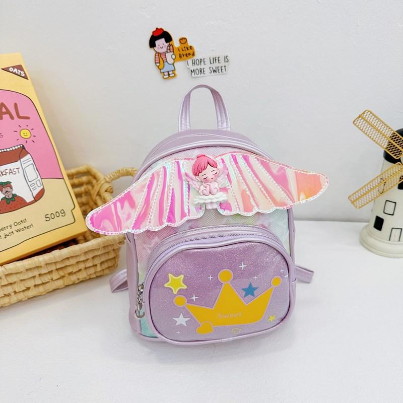School Bag New Foreign Sequins Lightweight and Versatile Little Girl Backpack Fashionable Children's Bag