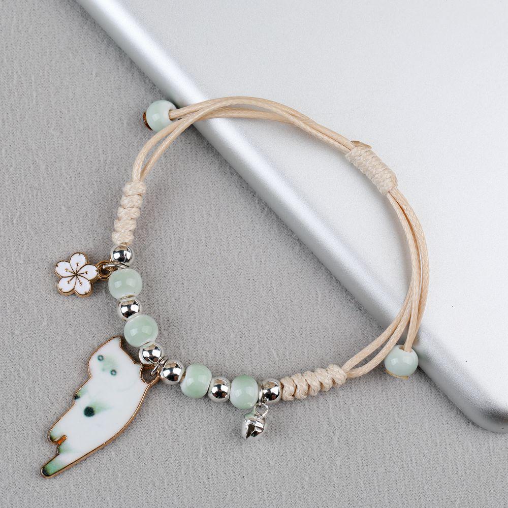 Minimalistyczna Bransoletka Leniwy Kot - Modna Biżuteria dla Kobiet i Studentek