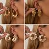 Trendy Alloy Studs Earrings with Distinctive Geometric Pattern Perfect for Women Who Love Statement Jewelry