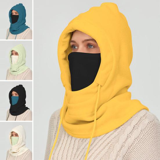 Jezdecká pokrývka hlavy Vylepšený fleece Nastavitelná stahovací šňůrka Větruodolný design Zesílená lyžařská čepice Vybavení do chladného počasí