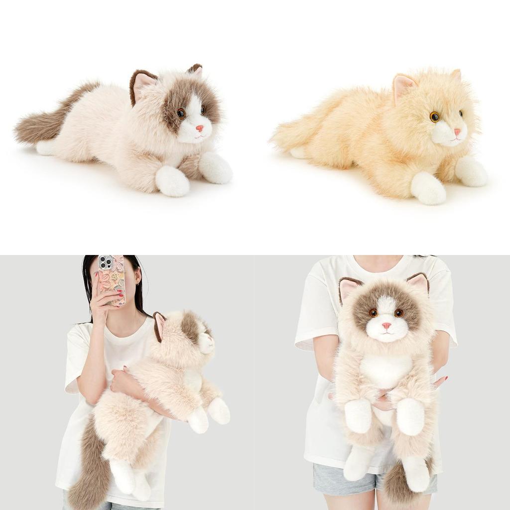 Poupée Chat en Peluche avec Remplissage en Coton PP Pour les Enfants et les Adultes Confort d'Enlacement