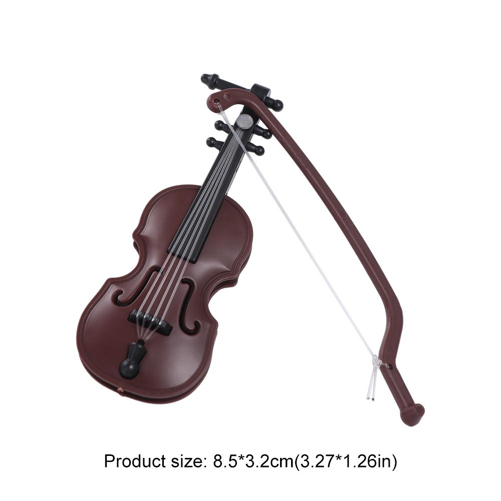Home Decor Crafts Violin Model Simulation Violin Furniture Mini Musical Instruments Gift