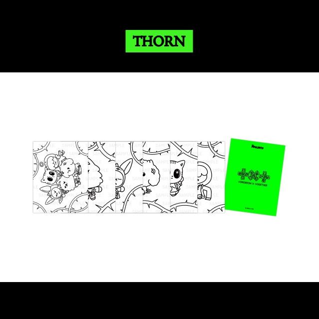 TXT 7th Year: A Moment of Stillness in the Thorns PPULBATU Coloring Postcard Set