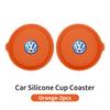 swe32PCS Car Coaster Water Cup Holder Anti-slip Pad Mat For Volkswagen VW T5 Amarok 2013 Tiguan Golf 4 5 6 7 MK4 MK7 MK8 Passat