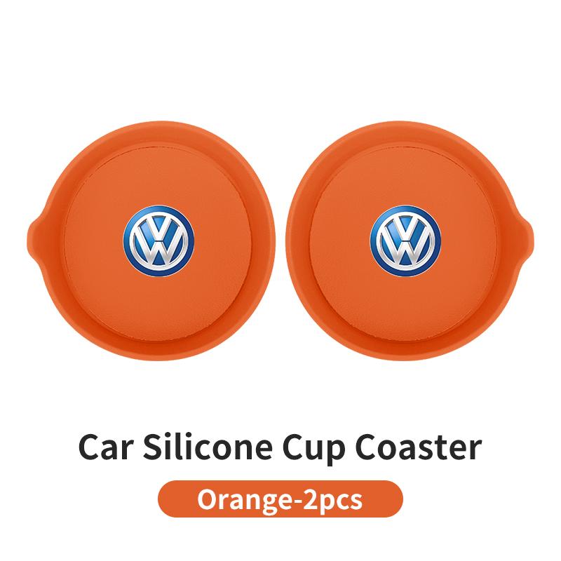 swe32PCS Car Coaster Water Cup Holder Anti-slip Pad Mat For Volkswagen VW T5 Amarok 2013 Tiguan Golf 4 5 6 7 MK4 MK7 MK8 Passat