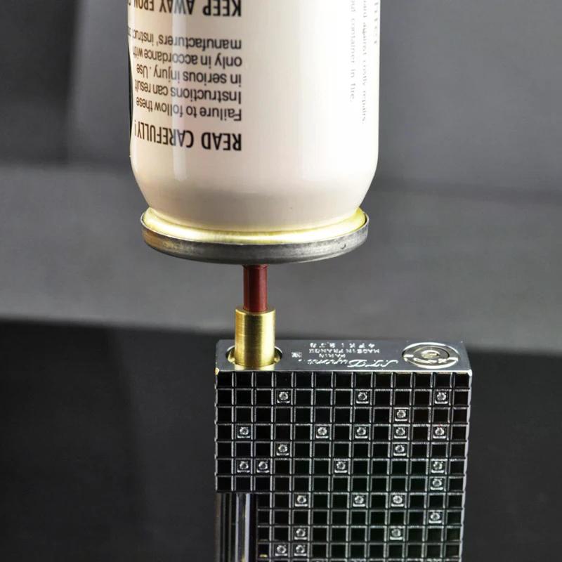 1 Stück Wiederverwendbarer Messing-Düsenkopf Nachfüll-Butangas-Adapter Aufblasbarer Kopf Zum Befüllen Verschiedener Marken