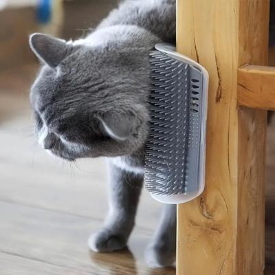 Venda imperdível Dispositivo durável para arranhar gatos, adequado para esfregar cantos de parede para cães e gatos, escova de massagem para gatos, escova para escovar animais de estimação, design que economiza espaço