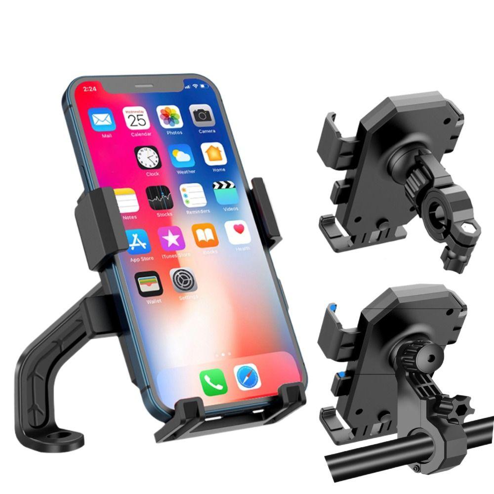 360° Rotatable Motorcycle Bike Phone Holder Adjustable Handle Bar Holder Scooter Phone Clip