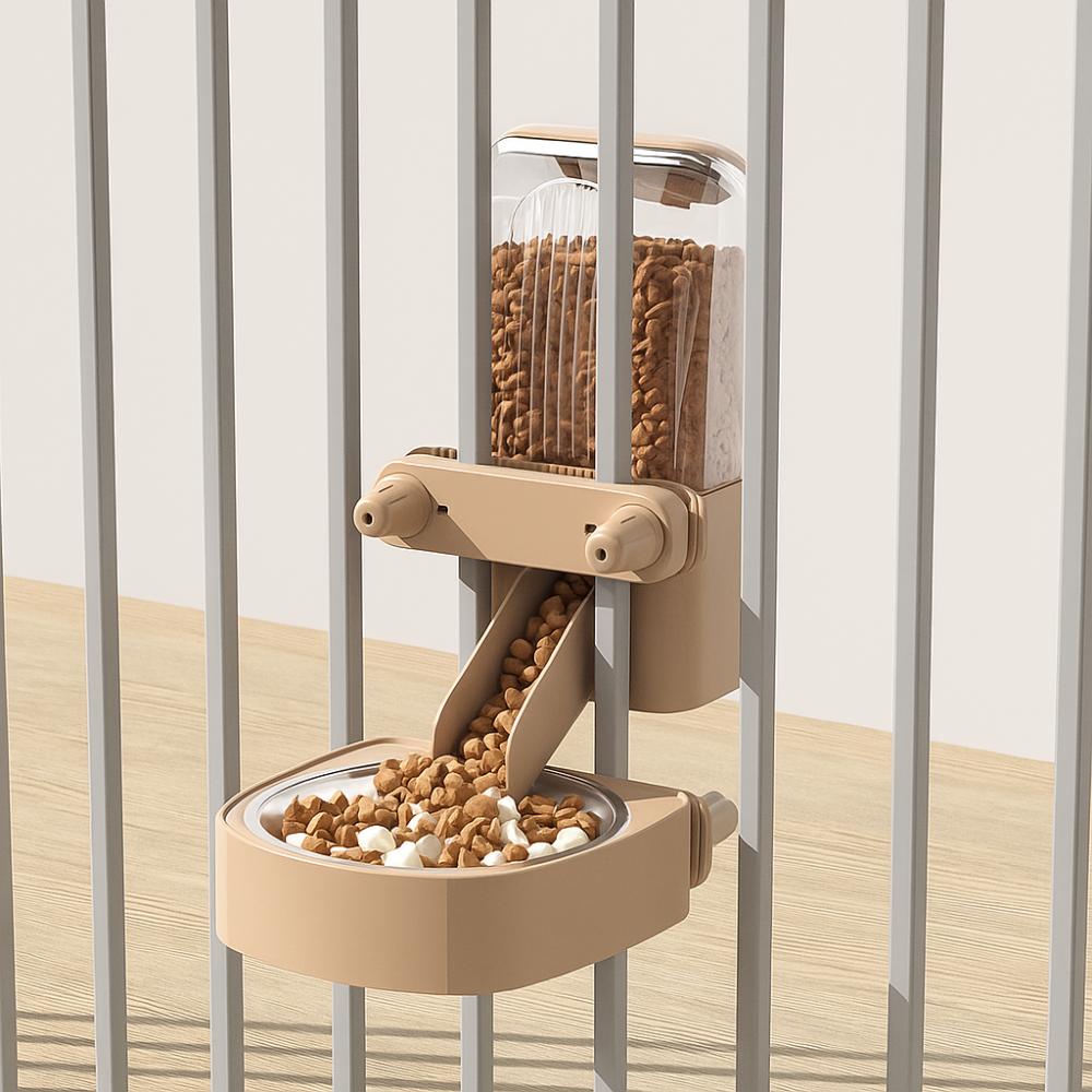 No Spill Automatic Pet Feeder Large Capacity Dog Food Dispenser  For Cats Rabbit Puppy