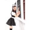 Be With Meow Maid White Black Cute M Size Cosplay Costume Halloween Maid Clothes Cat Ears Cat Lolita Waitress Women's