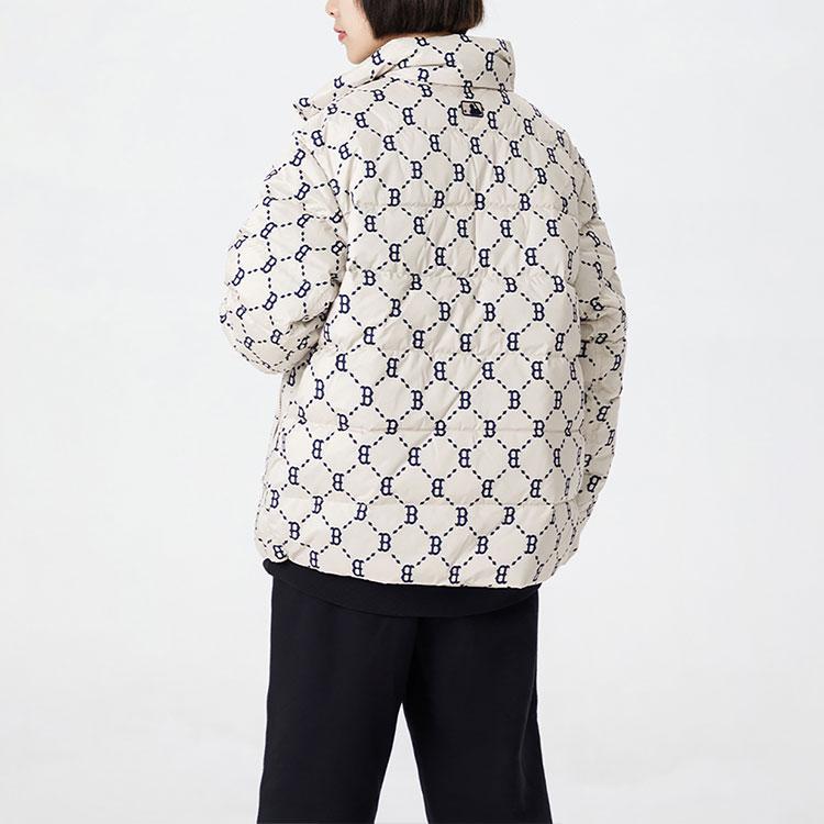 New MLB Boston Red Sox Down Jackets Unisex Beige 3ADJM0826-43BGL