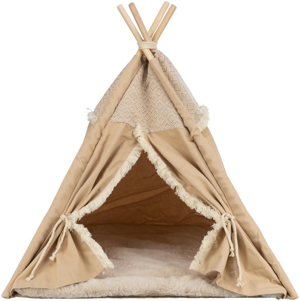 Trixie Tipi Boho Beige para Gatos. 55 × 65 × 55 cm