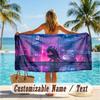 Custom Text Beach Towel, Soft Absorbent Swimming Multi-use TowelAlien Xenomorph