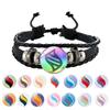 Pokémon Pikachu Black Leather Anime Bracelet