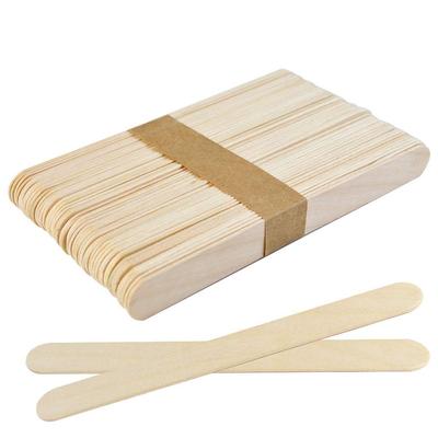 50Pcs Disposable Wooden Waxing Wax Spatulas Hair Removal Stick Applicators Professional Facial Spa Tongue Depressor Tool