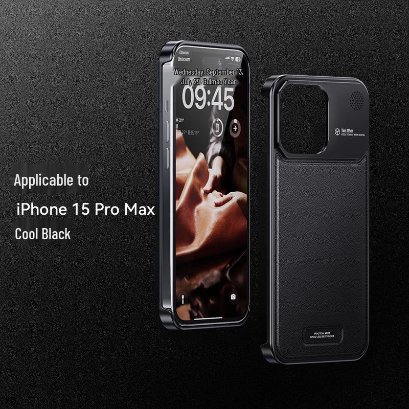 

Чехол из металла Apple iPhone 15 Pro Max Aromatherapy, кожа, защита от падений, алюминиевый сплав для iPhone 14/13 17 Pro Max