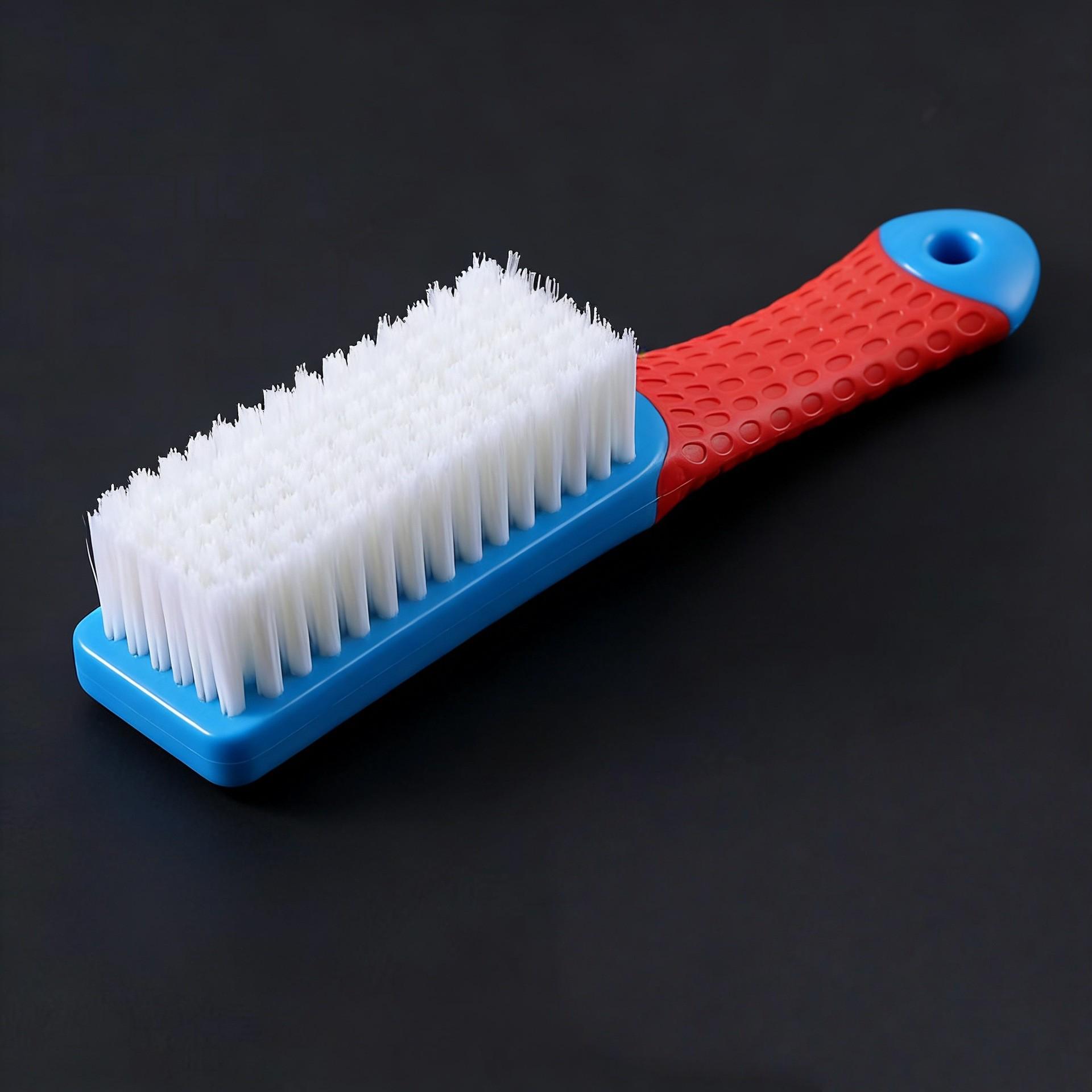 Nano Long-Handle Soft Bristle Shoe Brush - Gentle, Multifunctional Cleaning for Shoes and Laundry синий