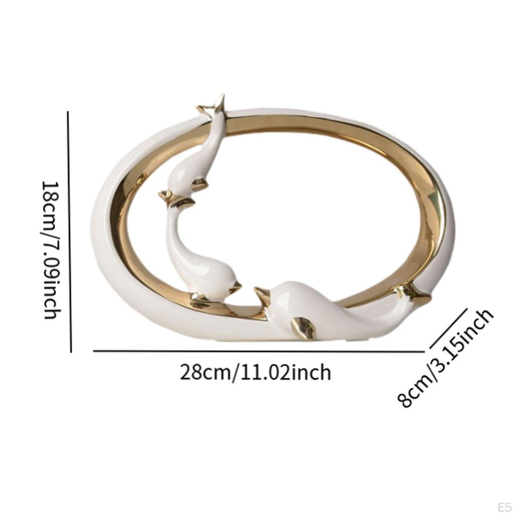 Keramik Delfine Statue Schreibtisch Sammlung Handwerk Regal Dekoration Tischplatte Ornament für Wohnzimmer