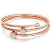 New Arrival Fashion Cable Wire Bracelet for Women High Quality Stainless Steel Crystal Charm Bracelets Bangles for Women