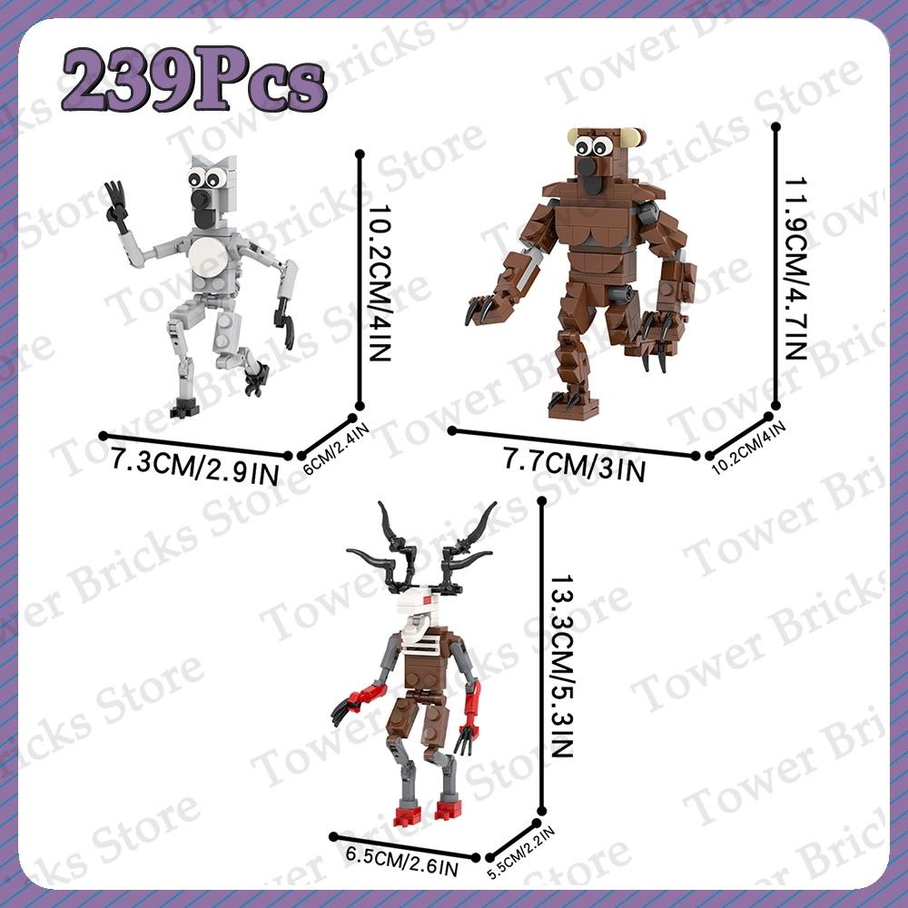 MOOXI 99 Nights In Forest Silent Hill MOC Horror Game Figures Building Blocks Set Toys For Children Adult Gift Compatible Bricks