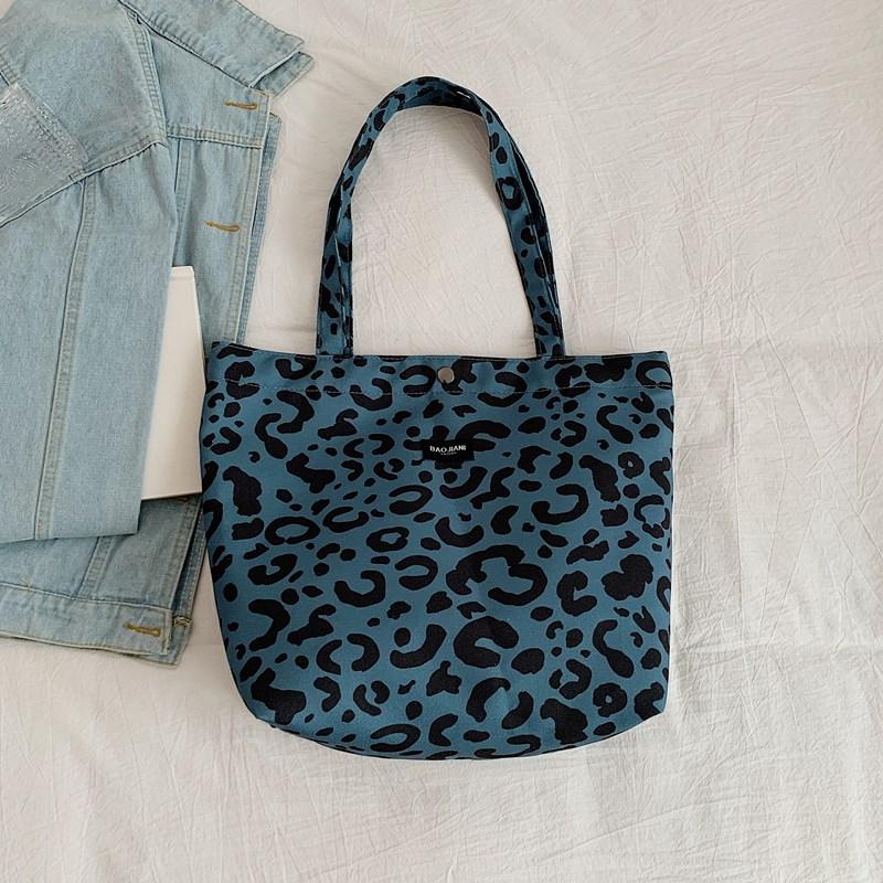 Velkokapacitní taška tote Leopardí potisk Nápis Kabelka Dámská taška přes rameno pro dojíždění