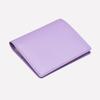 Matt Mini Cowhide Combination Keyring Wallet Lavender + Cream