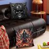 God With Us Skull Pillow Case Removable Washable Cushion Cover – All-Season Soft Linen