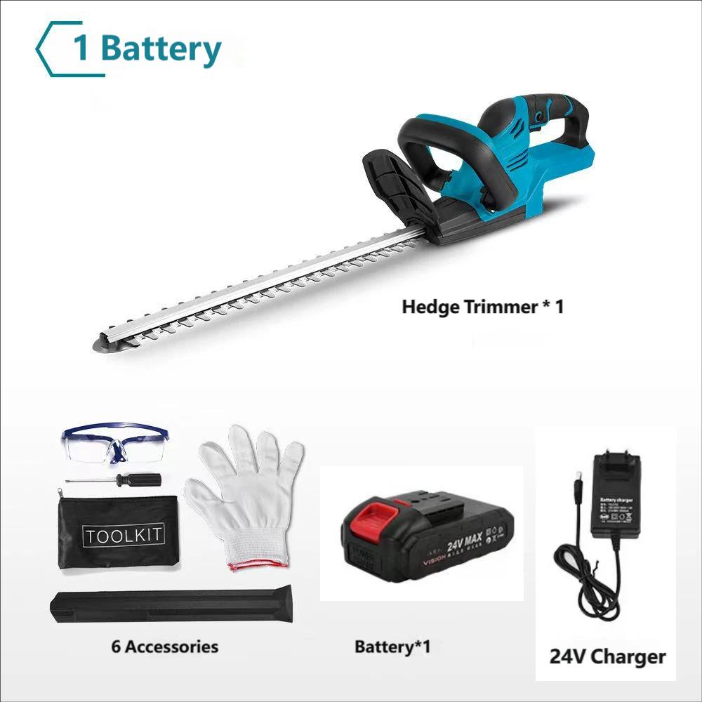 2000W 15000RPM Electric Hedge Trimmer Cordless Lawn Mower Hedge Pruner Trimmer Garden Power Tool For Makita Battery Pin