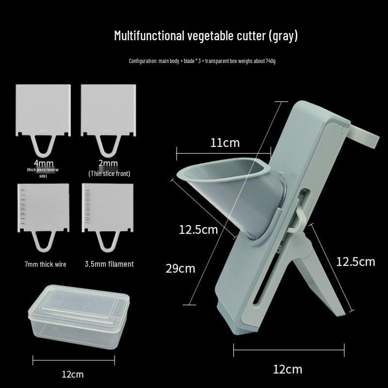 Multifunktionaler Gemüseschneider & Reibe - Kartoffel-Raspel- & Schneidewerkzeug