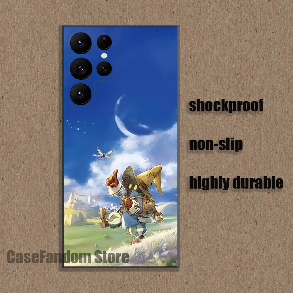 Moogles F-Final Fantasy Vivis Black Cover Phone Case For Samsung S26,S25,S24,S21,S22,S23,S30,Ultra,S20,Plus,Fe,Lite,5G