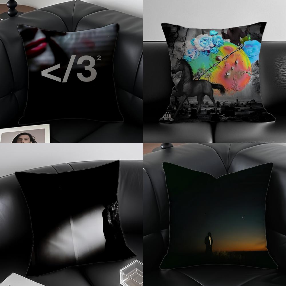 Rapper DDestroy Lonely Cushion Cover Pillow Case Antidustmite Invisible zipper silky plush cushion