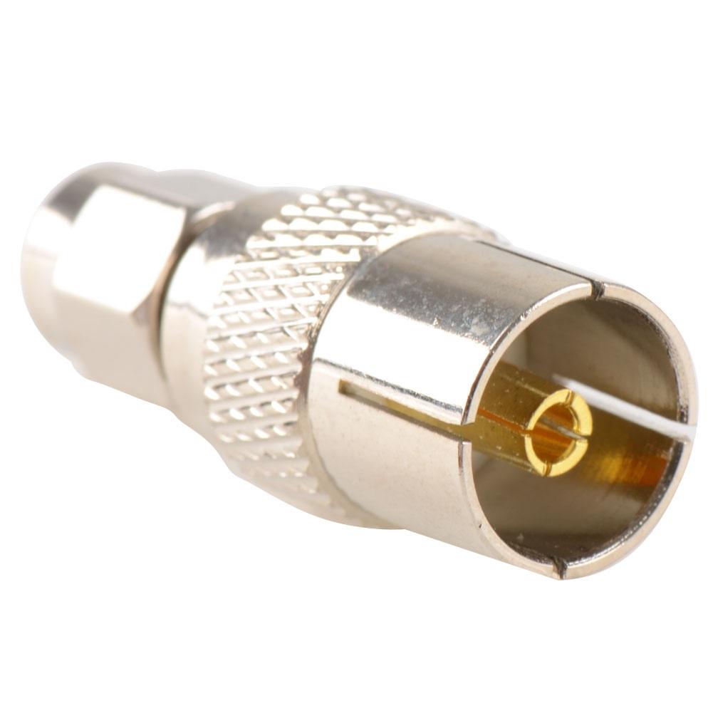 New Adapter Iec Pal Dvb-T Tv Plug Male To Sma Female Jack Connector Straight F/M New Adapter Iec Pal Dvb-T Tv Plug Male To Sma Female Jack Connector Straight F/M