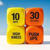 Workout Dice 1-Pair Exercise Dice Randomizer Fun Fitness Challenge Game for Home Gym No Repeat Strength Training Party Game