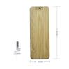 Bamboo Zodiac Bookmark with Blessing Words - Wooden Pendant Gift for Students & Friends