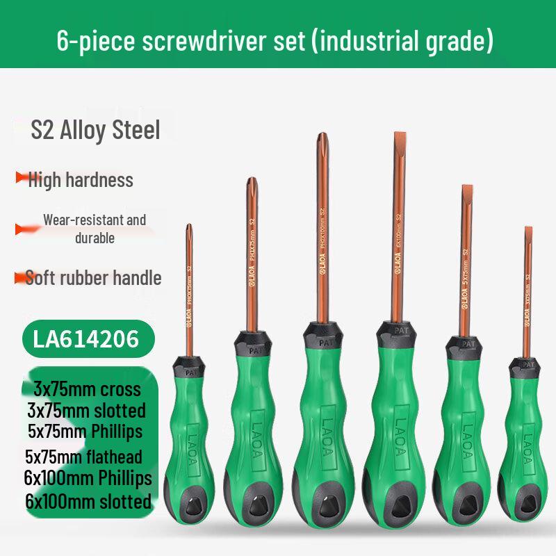 LAOA 6-Piece Magnetic Screwdriver Set