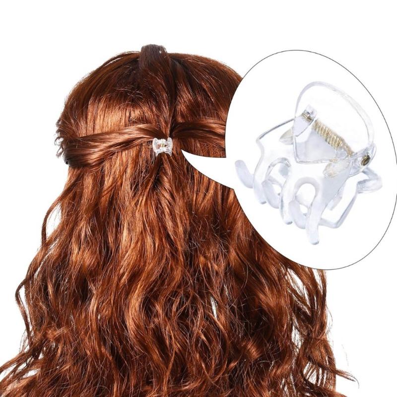 10 PCS Clear Hair Pins DIY Hair Accessories Clear Hair Grips Acrylic Material DIY Small Hair Clip Hair Clamp for Hair