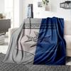 1pc AJ Auxerre Blanket with Custom Name, Gift, for Men and Women, Soft Blanket, Good for Sofa Bed Couch Travel, Lightweight Flannel Blanket