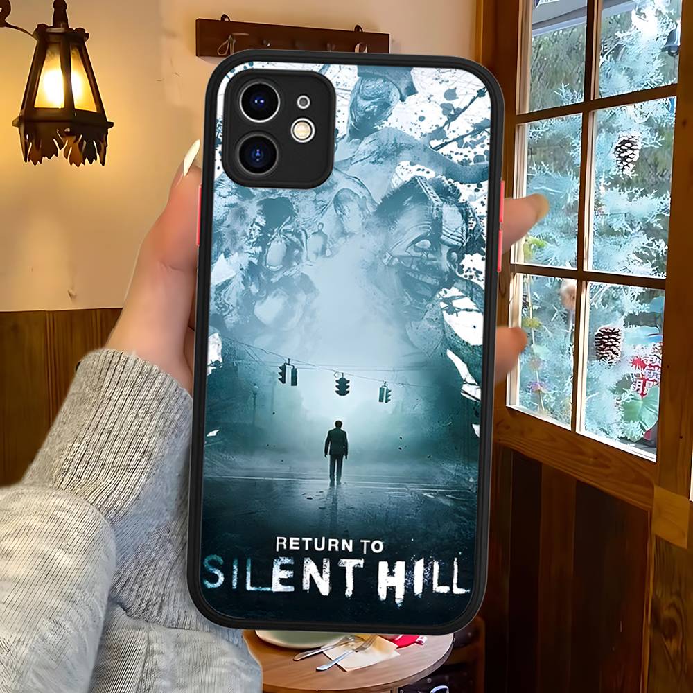 Horror Games S-Silent H-Hill For Silicone Matte Phone Case For IPhone 16 Pro Max 15 14 13 12 11 X XS MAX