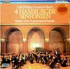 LP Record CARL PHILIPP EMANUEL BACH  JNOS R  4 Hamburger Sinfonien 642843AZ 1982 Germany Classical Used