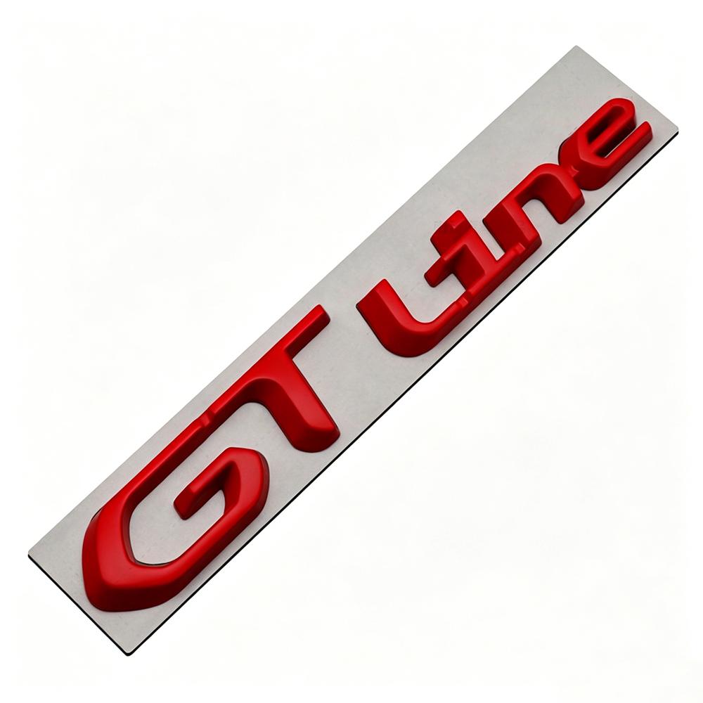 Samochód GT Line 3D Metal Chrom Cynk Stop Emblemat Odznaka Samochodowa Karoseria Błotnik Klejony Emblemat dla Peugeot GT RCZ 308 508 3008 5008