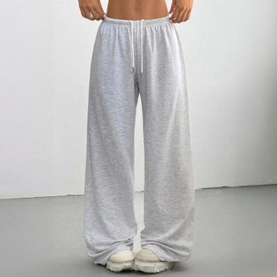 Pantaloni della tuta da donna a vita alta Pantaloni sportivi Coulisse Elastico Morbido Vita elastica Gamba larga Traspirante Allenamento Jogging