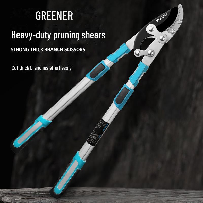 "Green Forest Heavy-Duty Pruning Shears: Strong, Labor-Saving Scissors for Thick Branches and Fruit Trees"