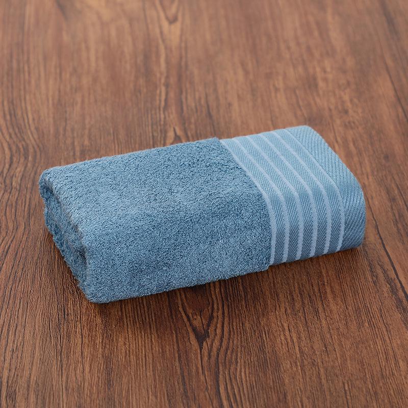 Absorbent Bamboo Fiber Washcloths - Pure Cotton Face & Bath Towels with Embroidered Logo